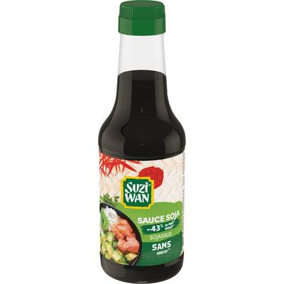 Suzi Wan Sauce Soja allégée en sel, 25cl