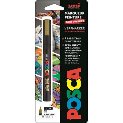 Uni Posca  Marqueur Pointe fine Or, 1  marqueur
