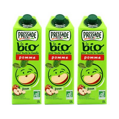 Pressade Nectar de pomme bio, 3x1,5L