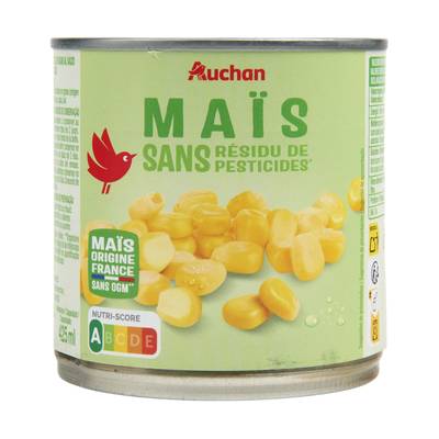 Auchan Maïs sans résidu de pesticides, 285g