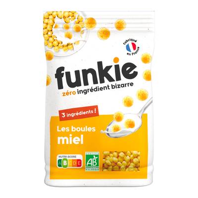 Funkie Céréales Boule Miel Bio, 300g