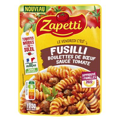 Zapetti Fusilli Boulettes de Bœuf, 300g