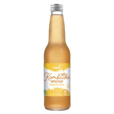 Vitamont Kombucha Clémentine Citron bio ANTIOXYDANT, 33CL