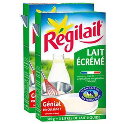 Régilait Lait Ecrémé, 2x300g