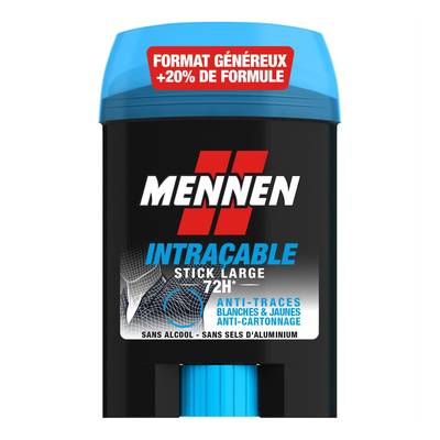 Mennen Déodorant stick large intraçable, 60ml