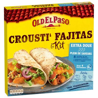 Old el Paso Kit pour Crousti' Fajitas, 521g