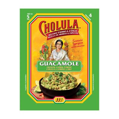 Cholula Mélange d'Herbes et Epices pour Guacamole - Oignon, Cumin et Piment, 20g