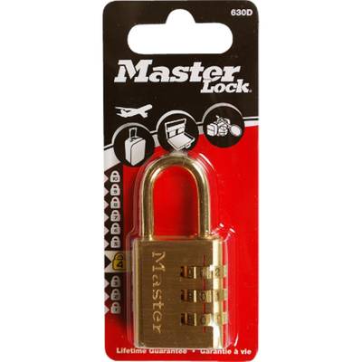 MasterLock Cadenas à chiffre 30mm Laiton, 1 pièce