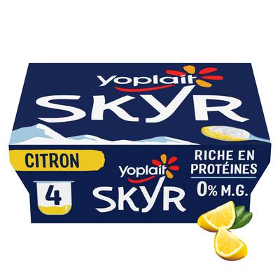 Yoplait Skyr Citron 0%, 4x100g