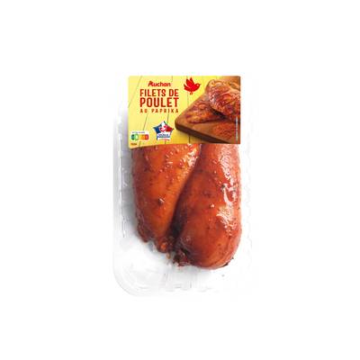 Auchan Filet de Poulet au Paprika, 2 filets - 500g
