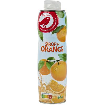 Auchan Sirop d'Orange, 60cl