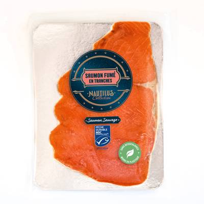 Nautilus Collection Saumon Fumé Sockeye Sauvage, 4 tranches - 140g