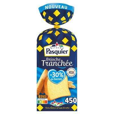 Pasquier Brioche Tranchée -30% de Sucre*, 450g