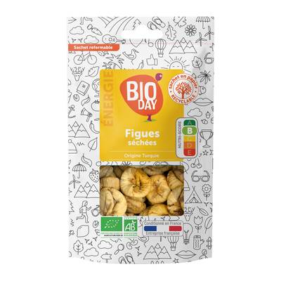 Bioday Figues séchées bio, Sachet de 250g