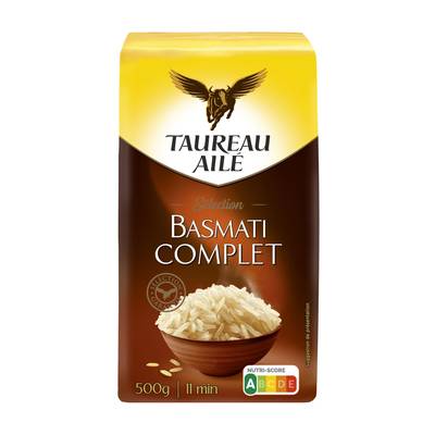 Taureau Ailé Riz Basmati Complet en vrac, 500g