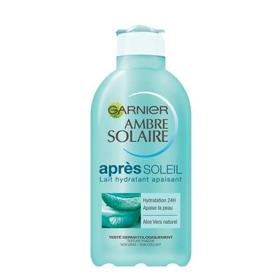 Garnier - Ambre Solaire Lait hydratant apaisant après soleil à l'aloe vera, 200ml