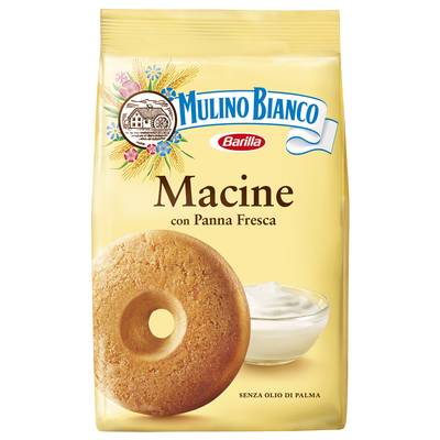 Mulino Bianco Biscuits Gateaux Macine à la crème pasteurisée, 350g