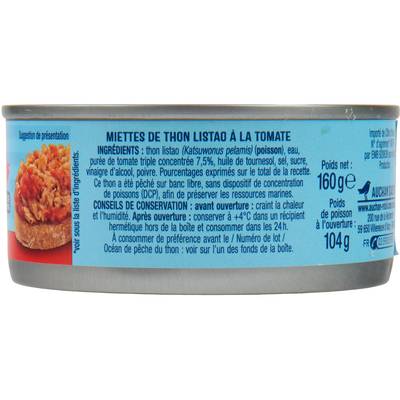 3254560022997 - Auchan - Miettes de thon à la tomate
