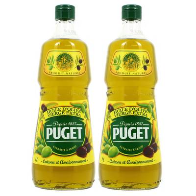 Puget Huile d'olive vierge extra, Lot de 2x1L