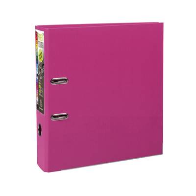 Exacompta Classeur levier framboise pour feuilles 24,2 x 29,7 cm, Dos  80 mm