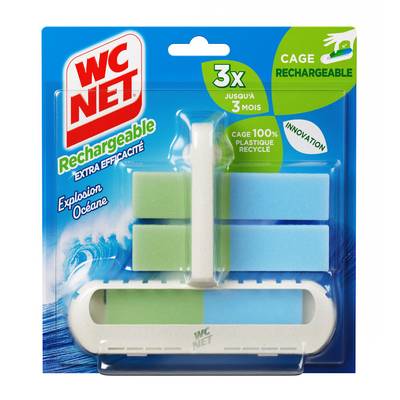 WC net Cage WC rechargeable Océane, 3 cages