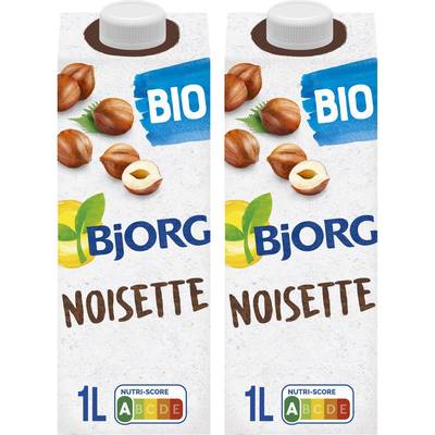 Bjorg Délice de noisette Boisson Végétale bio, Lot de 2x1L