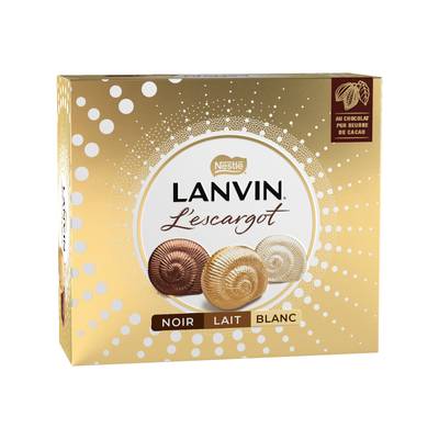 Lanvin Escargot Trio Blanc, Noir et Lait, 22 bouchées