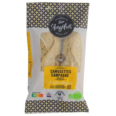 L'Angelus Baguettes Camusettes de Campagne, Bio, 2x200g
