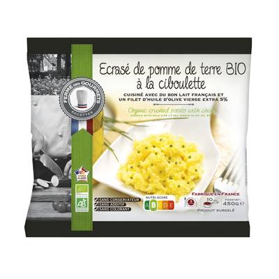 La Ferme Des Gourmets Ecrasé de pomme de terre à la ciboulette bio, 450g