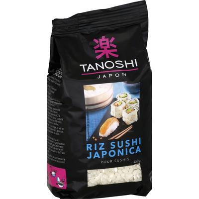 Tanoshi - Japon Riz pour sushi Japonica, 450g