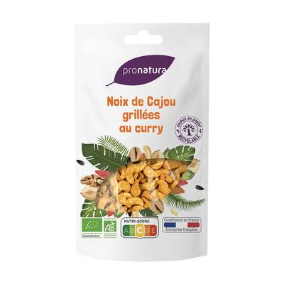 Pronatura Noix cajou au curry bio, 250g