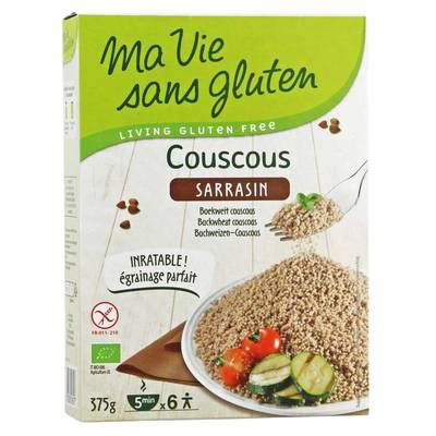 Ma Vie Sans Gluten Couscous bio 100% sarrasin sans gluten, 375g