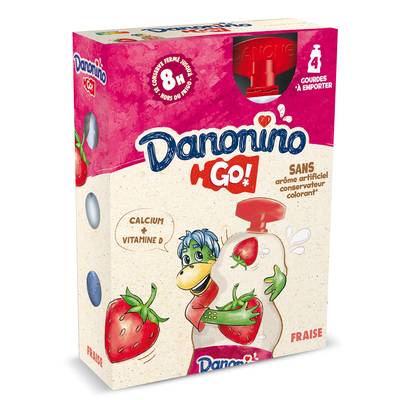 Danonino Yaourts à boire fraise, 4x70g
