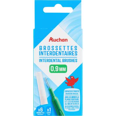 Auchan Brossettes interdentaires 0,9mm, 5 pièces