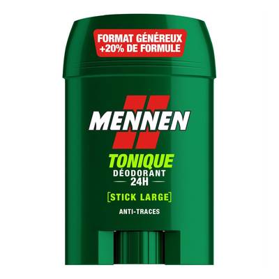 Mennen Déodorant 24H stick large sans alcool anti traces, 60ml