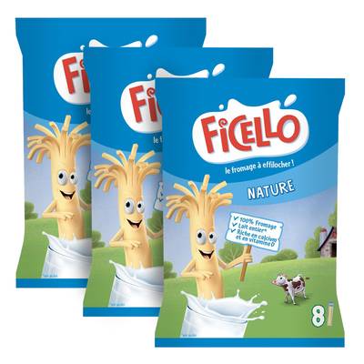 Ficello Bâtonnets Nature, 3x168g