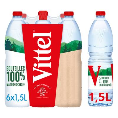 Vittel Eau minérale naturelle, 6x1,5L