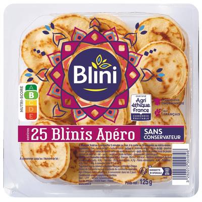 Blini Blinis apéro, 25 blinis - 125g