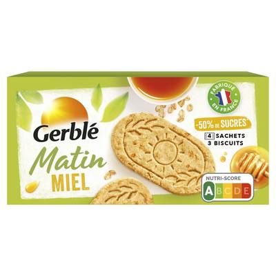 Gerblé 12 Biscuits Matin Miel, 200g