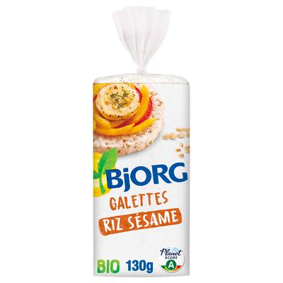 Bjorg Galettes de riz complet au sésame bio, 130g