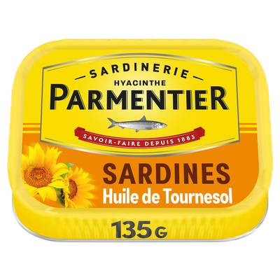 Parmentier Sardines à l'huile de tournesol, 135g