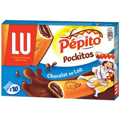 Livraison à domicile Pépito Pockitos lait x10, 295g