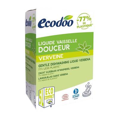 Ecodoo Liquide vaisselle douceur Verveine FORMAT ECONOMIQUE, BIB de 5L