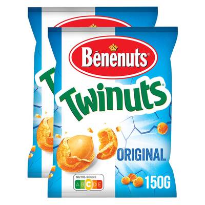 Benenuts Twinuts Goût Salé, 2x150g