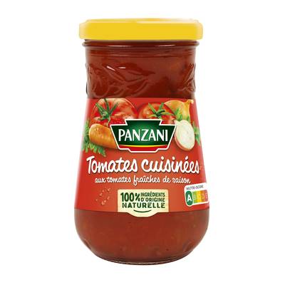 Panzani Sauce Tomates Cuisinées aux Tomates Fraîches de Saison, 210g