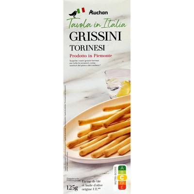Auchan Tavola In Italia Gressins Classiques - Grissini Torinesi, 125g