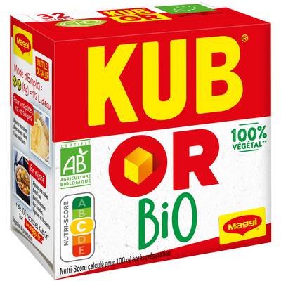 Maggi Bouillon en cubes Bio Kub Or - 32 cubes, 32x4g