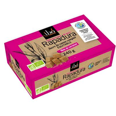 Ibo Sucre de canne complet morceaux bio, 240g