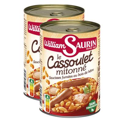 William Saurin Cassoulet mitonné, Lot de 2x420g