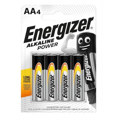 Energizer 4 Piles LR06 / AA Alcaline Power, 4  piles